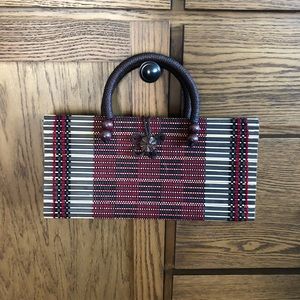 Multi Colored Bamboo Bag